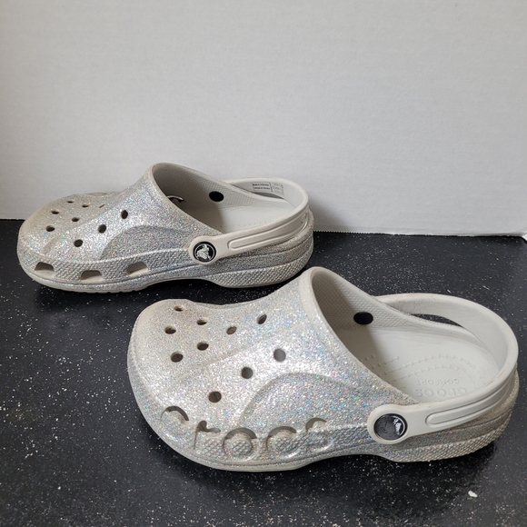 Crocs Silver Glitter Clogs - Picture 5 of 8